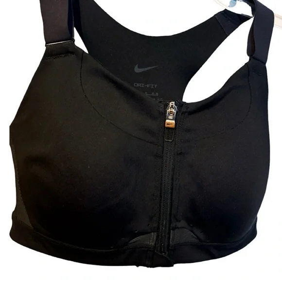 Nike Dri-FIT Alpha Womens High Support Padded Zip-Front L Sports Bra C-E Cup EUC - Picture 12 of 16